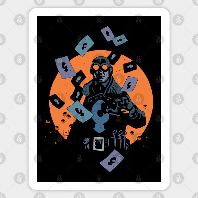 LOBSTER JOHNSON - cards Hellboy bprd Sticker by ROBZILLA